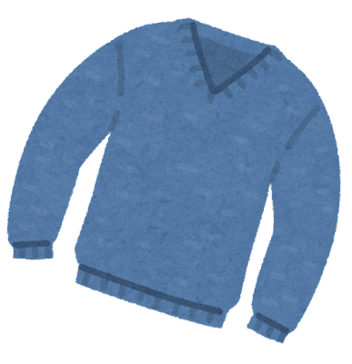ブルーのセーター